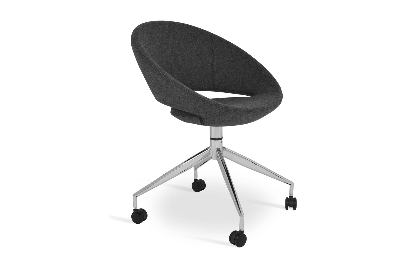 Crescent Spider Swivel Dining Chair