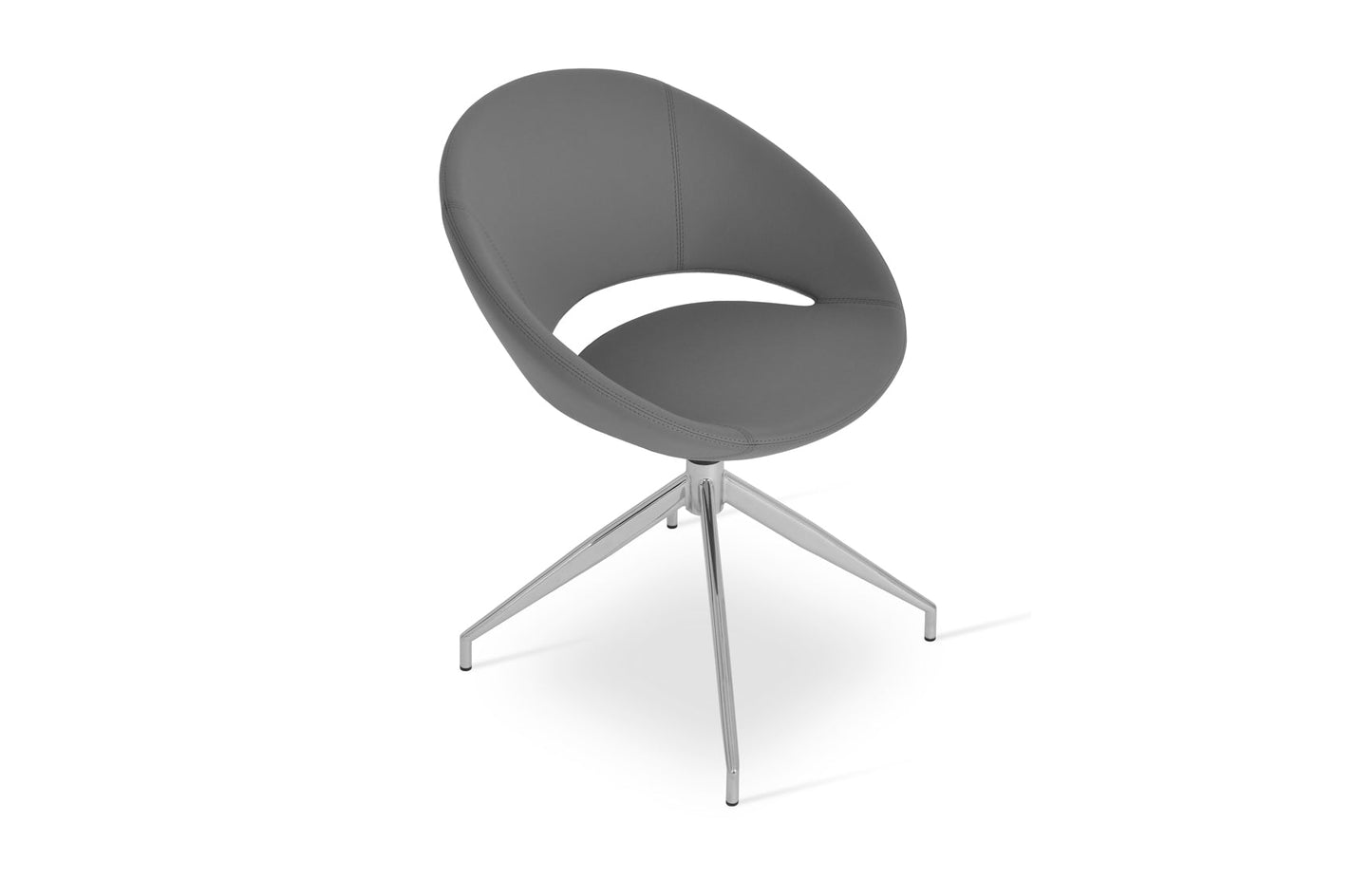 Crescent Spider Swivel Dining Chair