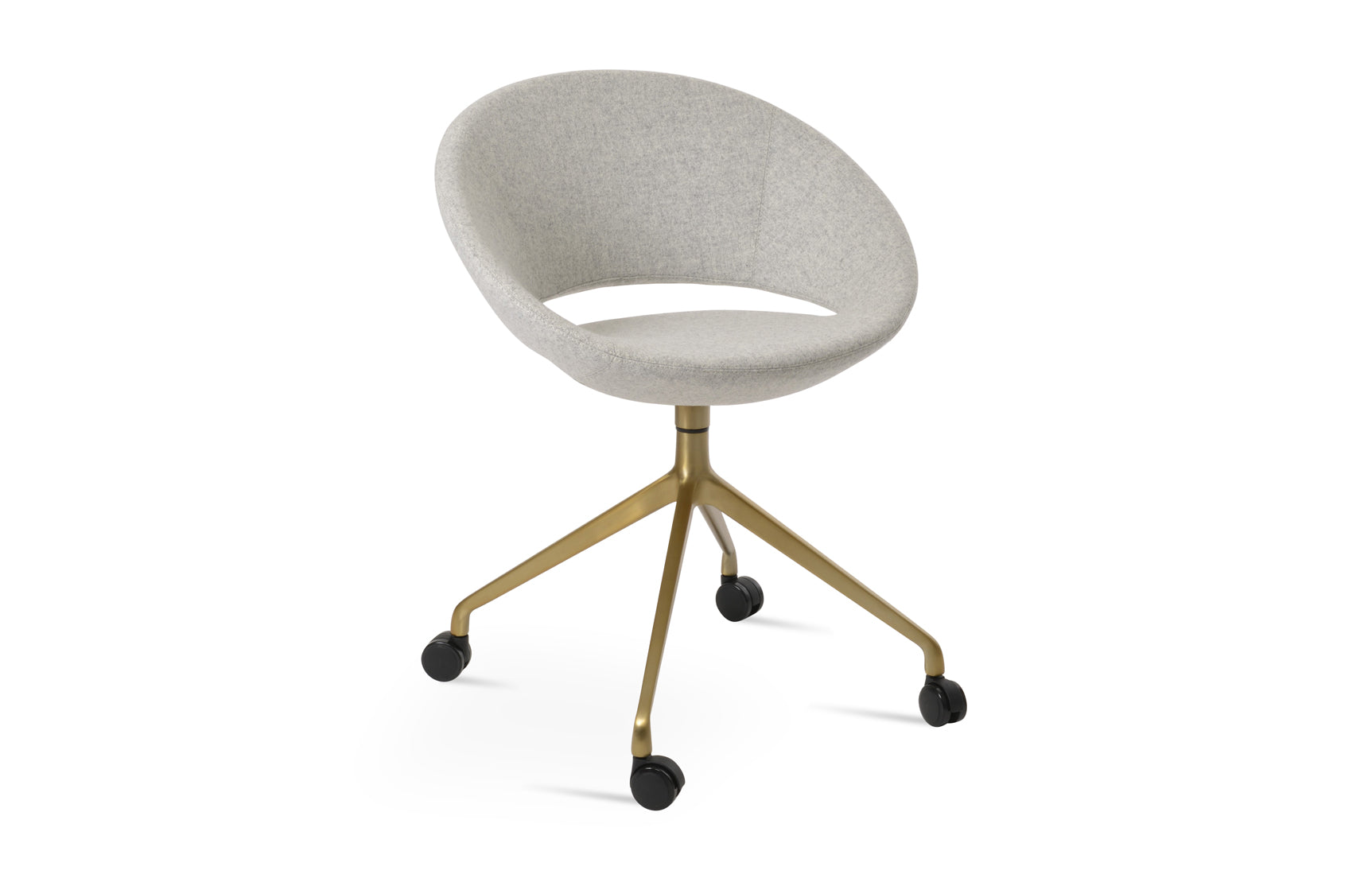 Crescent Spider Swivel Dining Chair