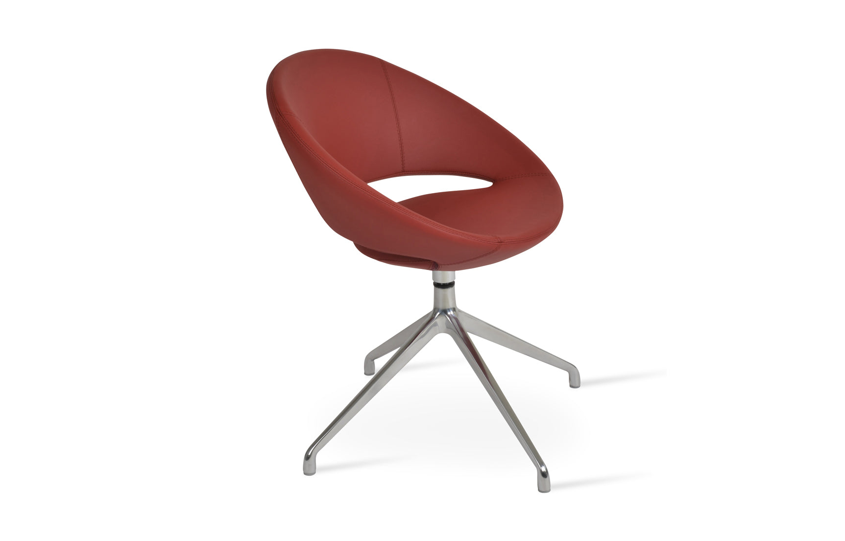 Crescent Spider Swivel Dining Chair