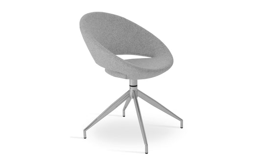 Crescent Spider Swivel Dining Chair