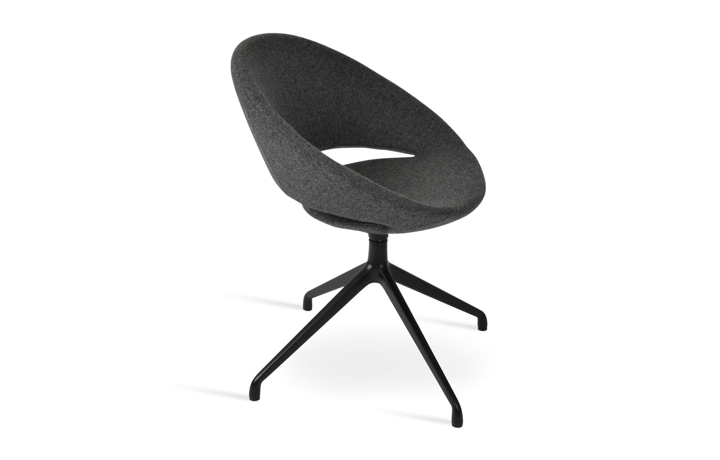 Crescent Spider Swivel Dining Chair