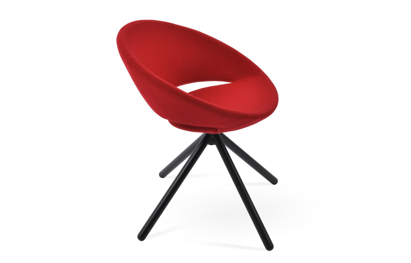 Crescent Stick Swivel Dining Chair