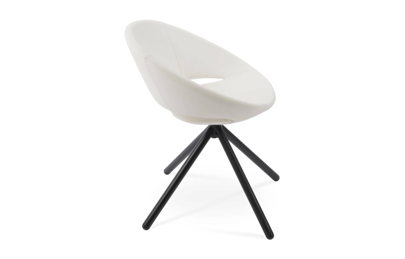 Crescent Stick Swivel Dining Chair