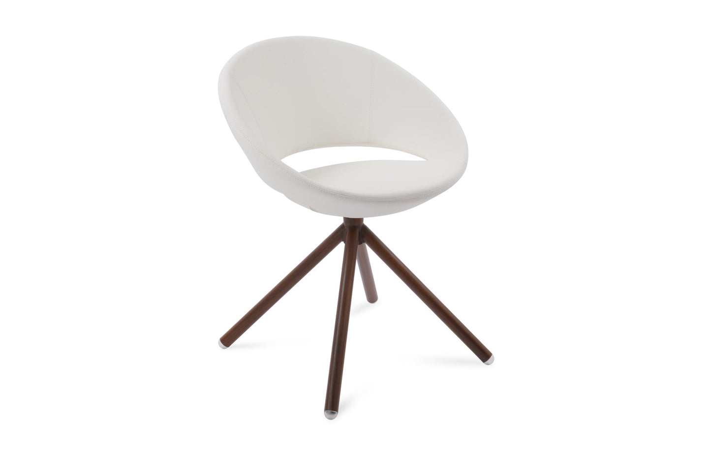 Crescent Stick Swivel Dining Chair