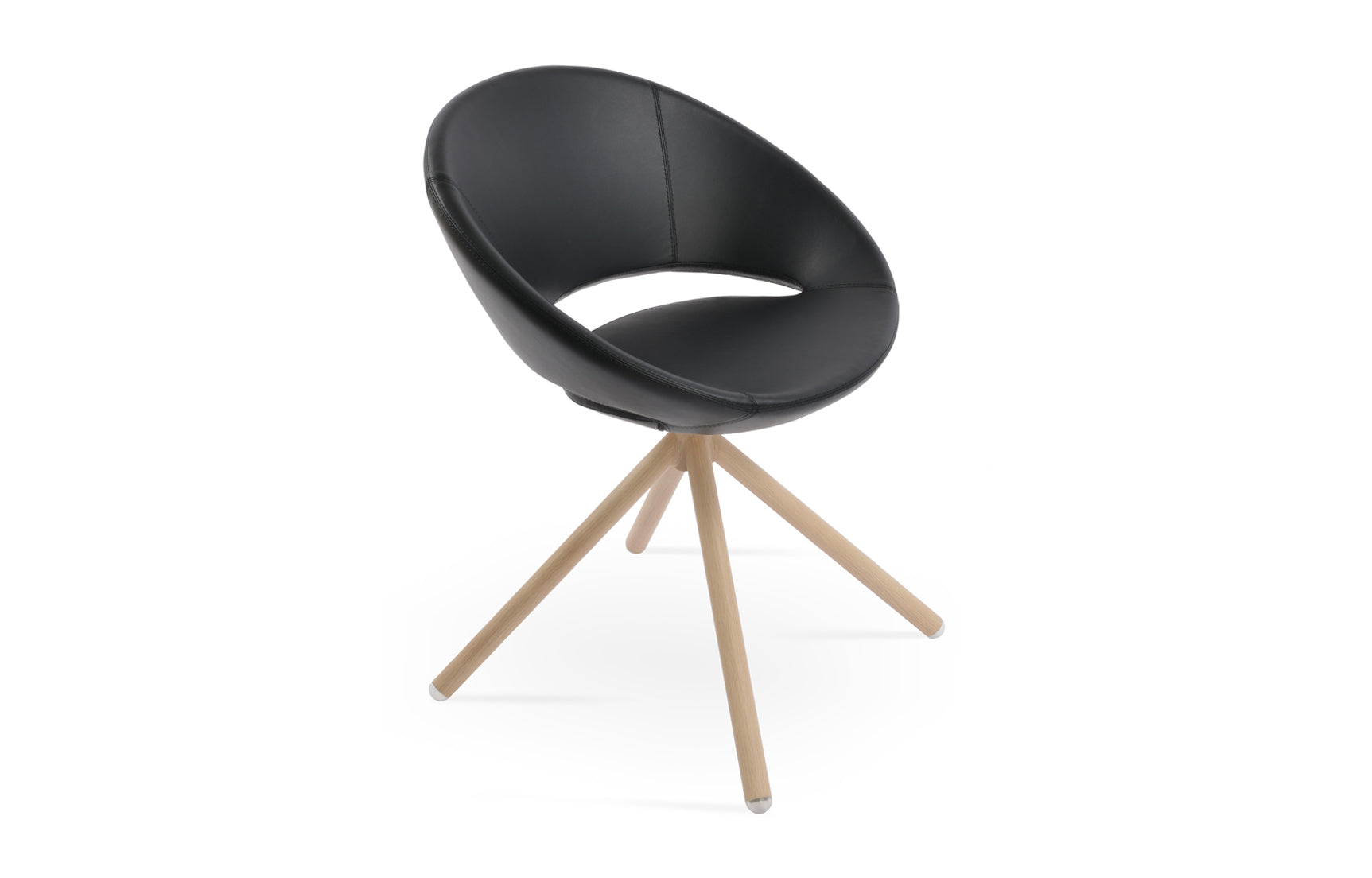 Crescent Stick Swivel Dining Chair