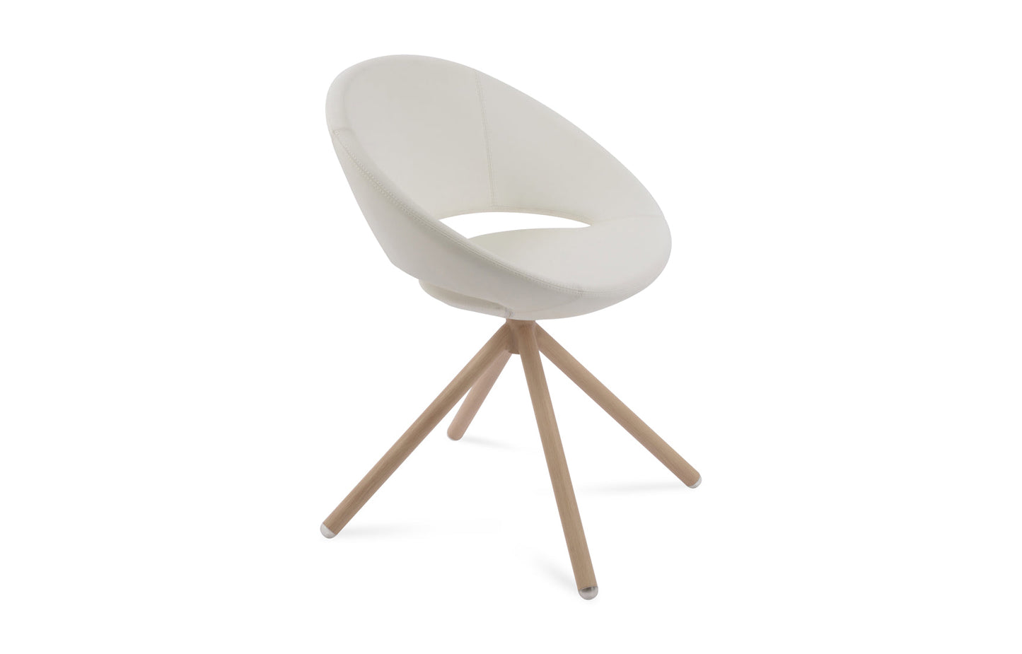 Crescent Stick Swivel Dining Chair