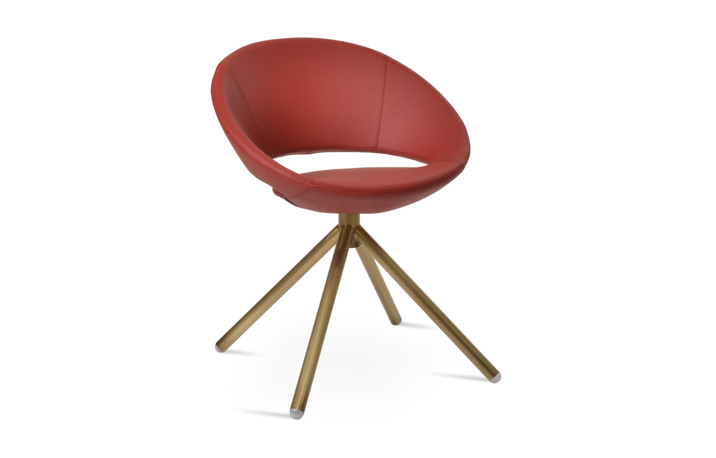 Crescent Stick Swivel Dining Chair