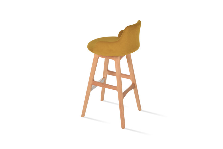 Dervish PR-Wood Bar Stool-Fabric