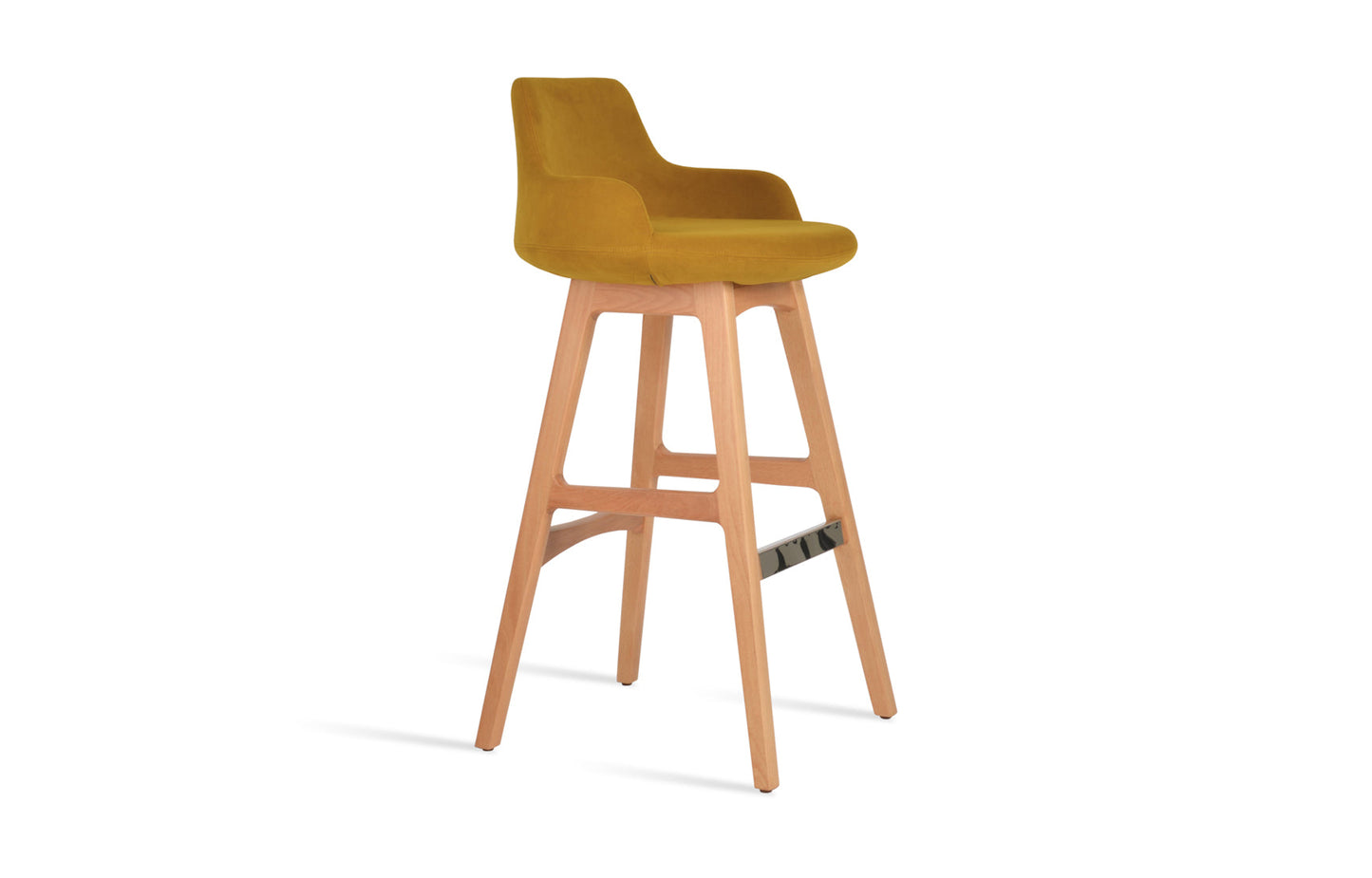 Dervish PR-Wood Bar Stool-Fabric