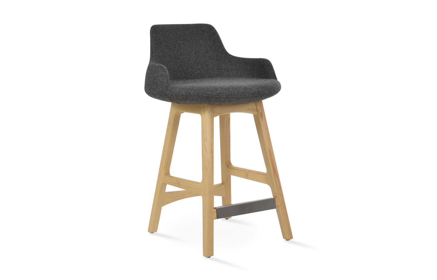 Dervish PR-Wood Bar Stool-Fabric