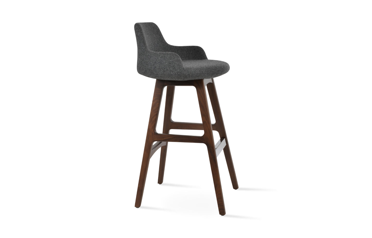 Dervish PR-Wood Bar Stool-Fabric