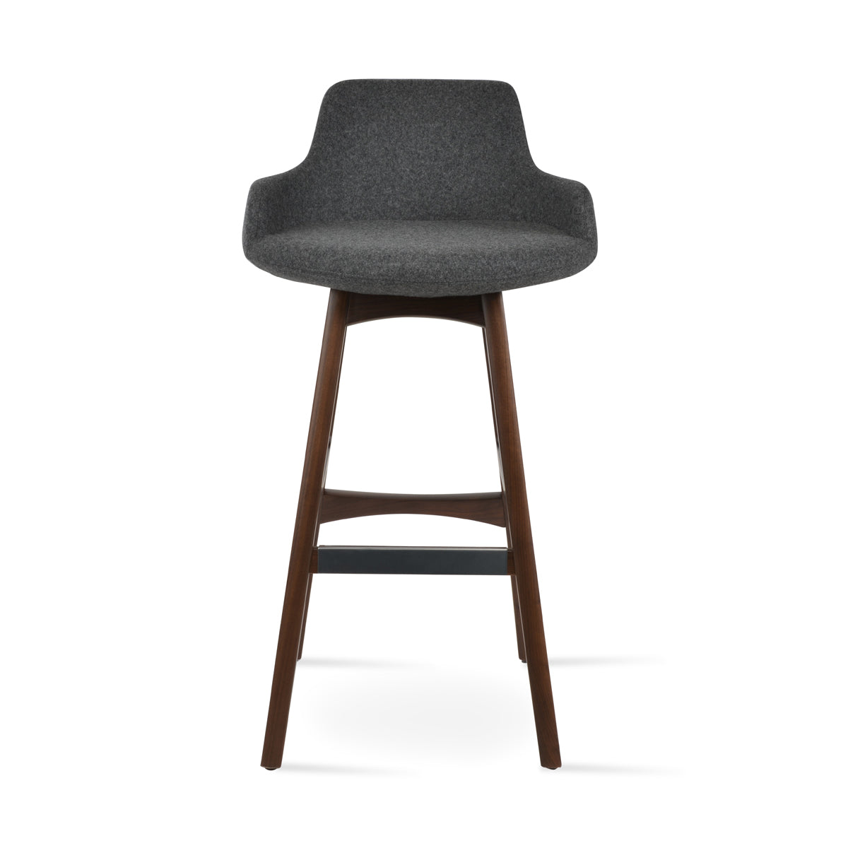 Dervish PR Wood Counter Stool-Fabric