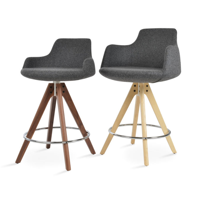 Dervish Pyramid Swivel Bar Stool