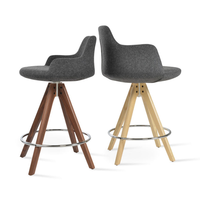 Dervish Pyramid Swivel Bar Stool