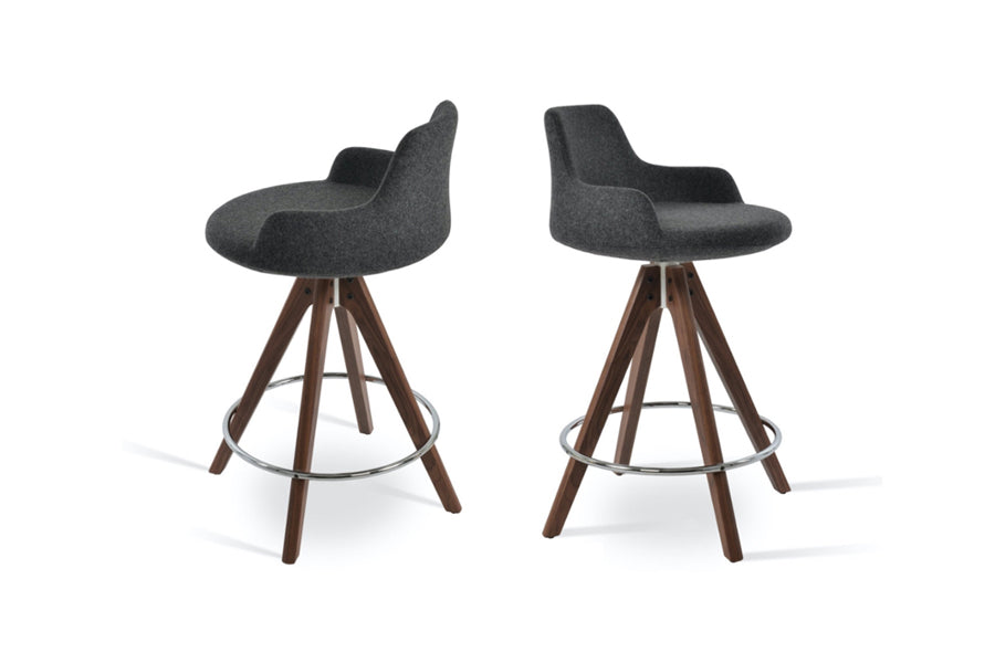 Dervish Pyramid Swivel Bar Stool