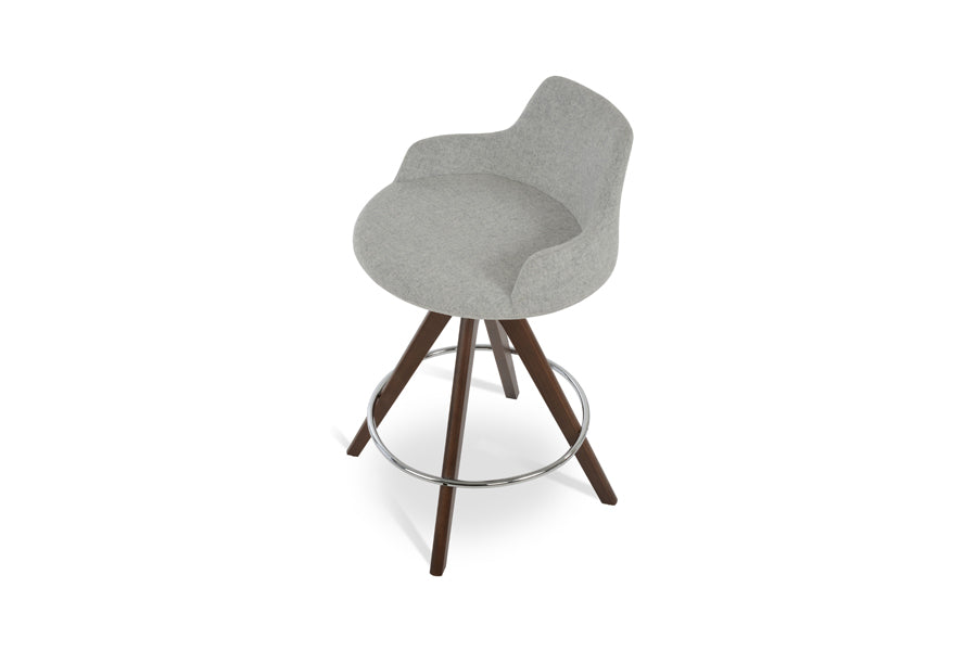 Dervish Pyramid Swivel Bar Stool