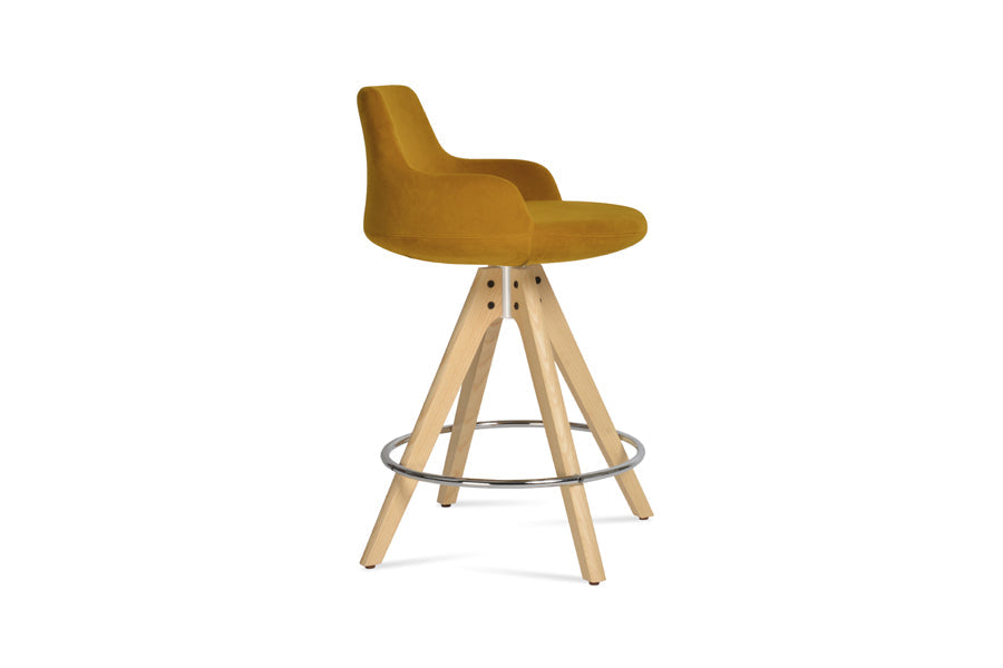 Dervish Pyramid Swivel Bar Stool