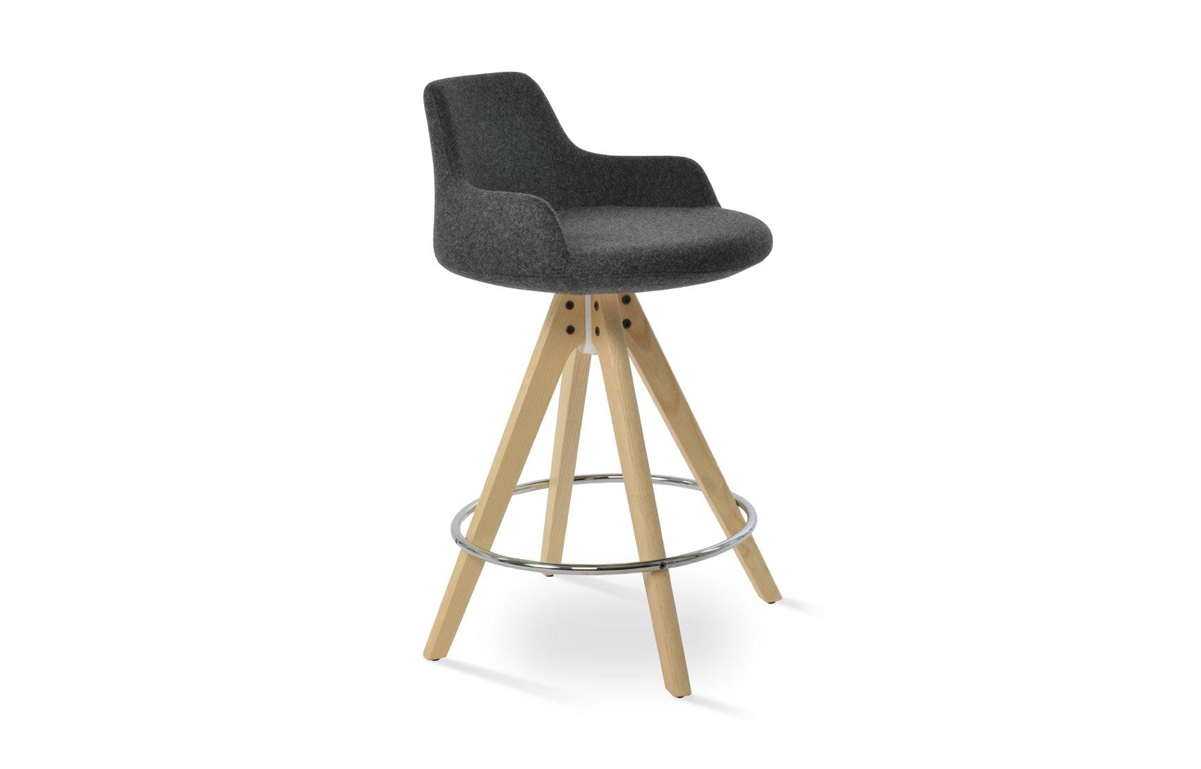 Dervish Pyramid Swivel Bar Stool