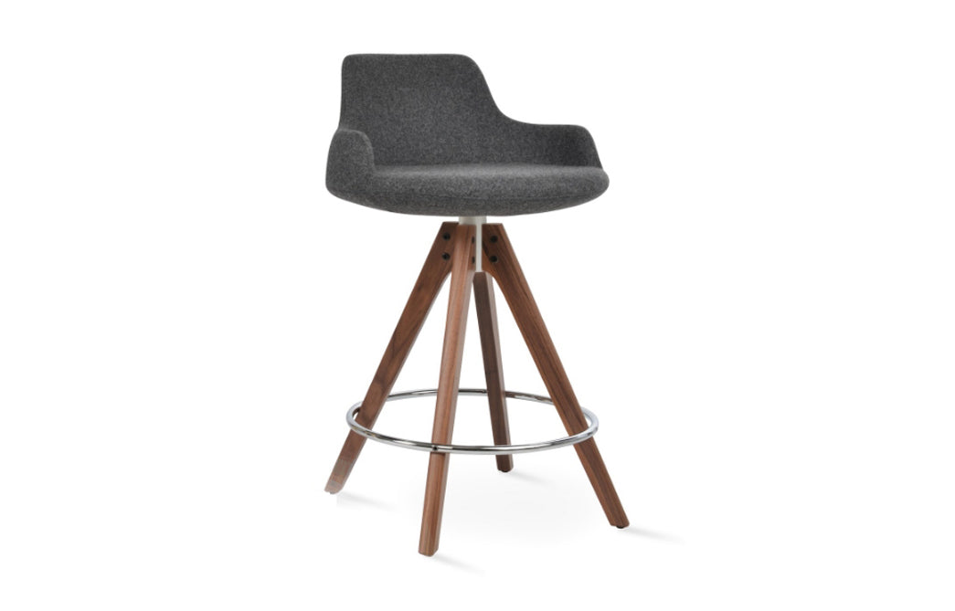 Dervish Pyramid Swivel Bar Stool