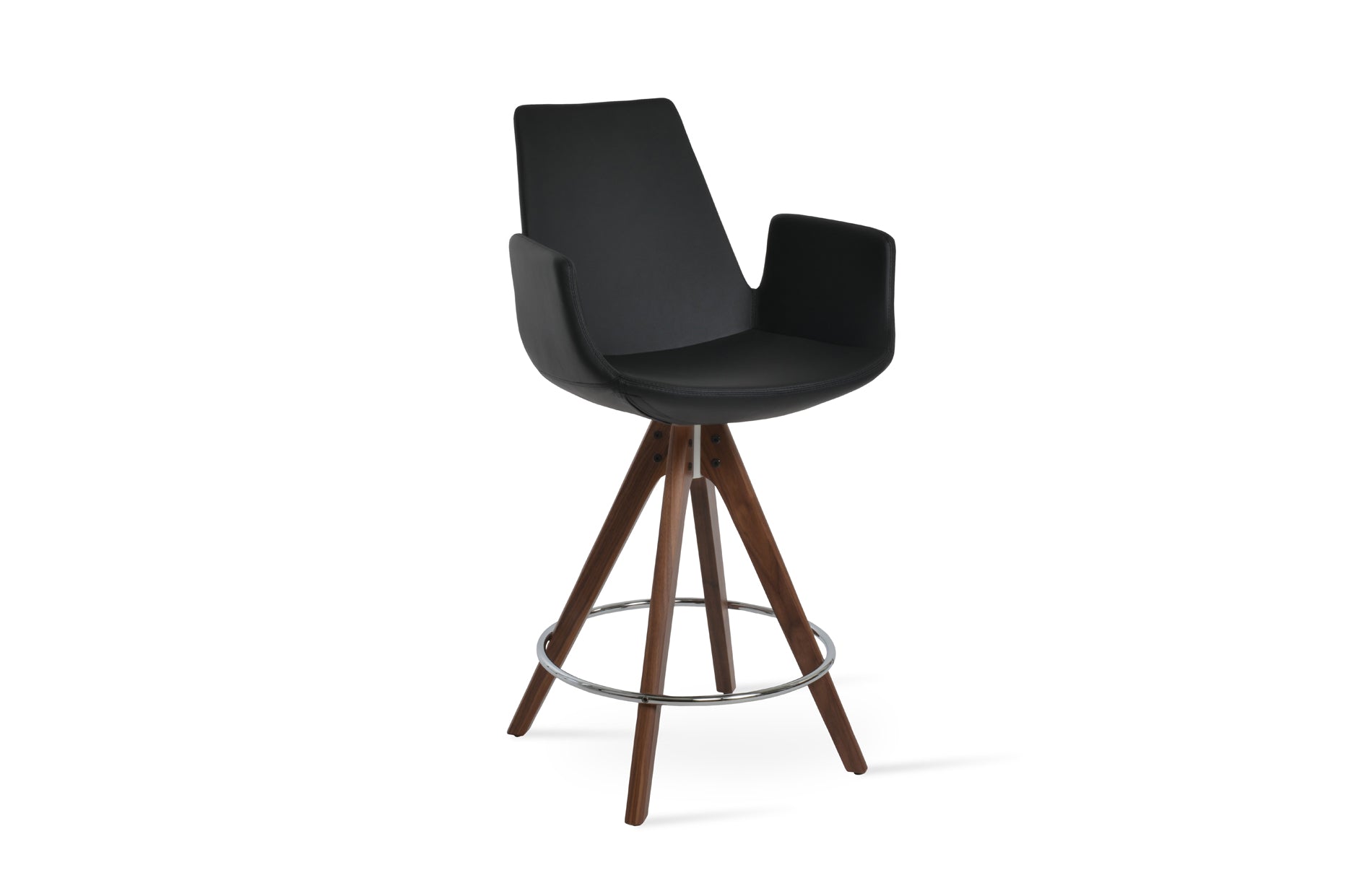 Eiffel Arm Pyramid Swivel Bar Stool