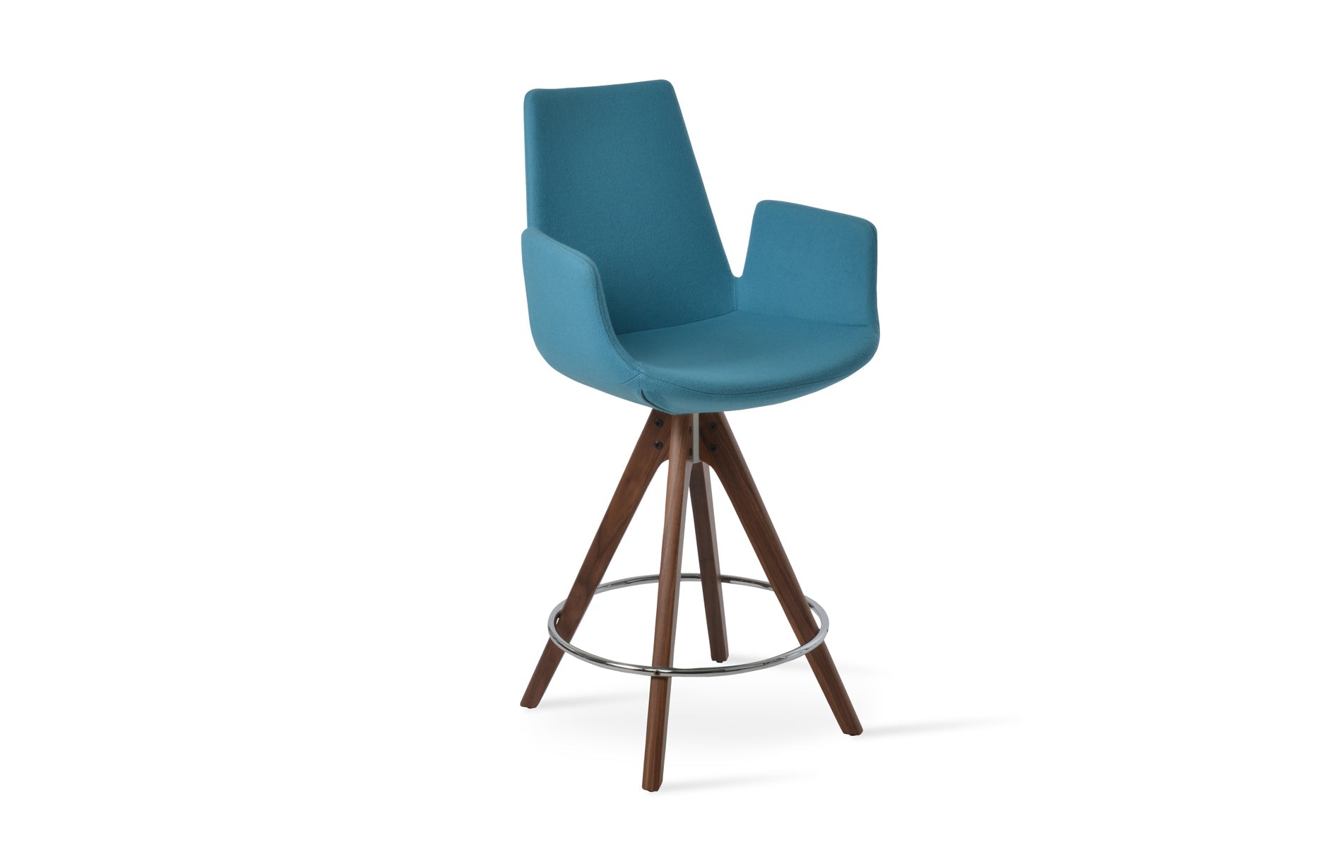 Eiffel Arm Pyramid Swivel Counter Stool