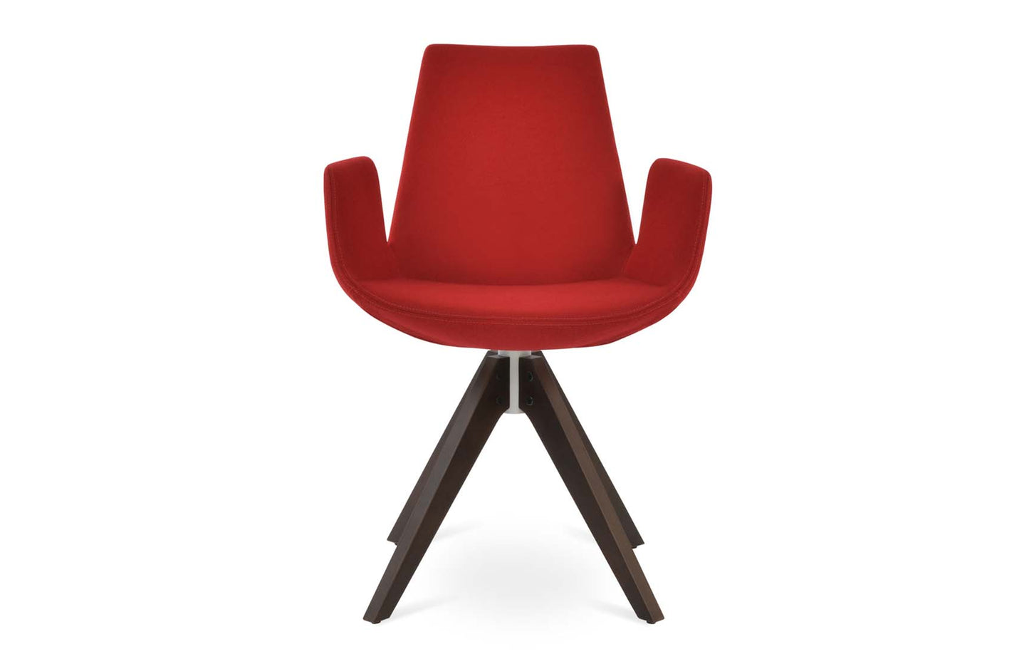 Eiffel Arm Pyramid Swivel Dining Chair