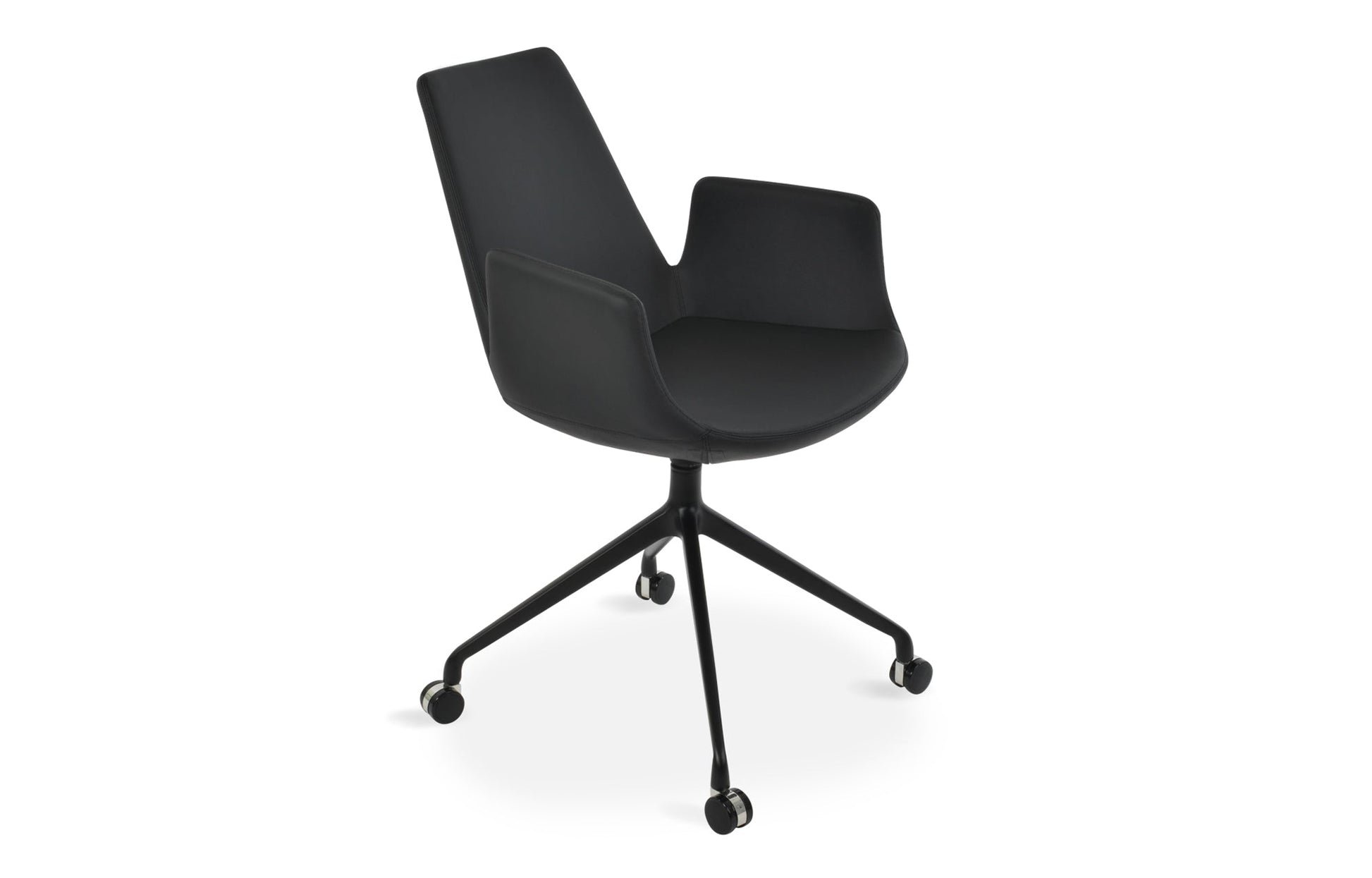 Eiffel Arm Spider Swivel Chair with Casters