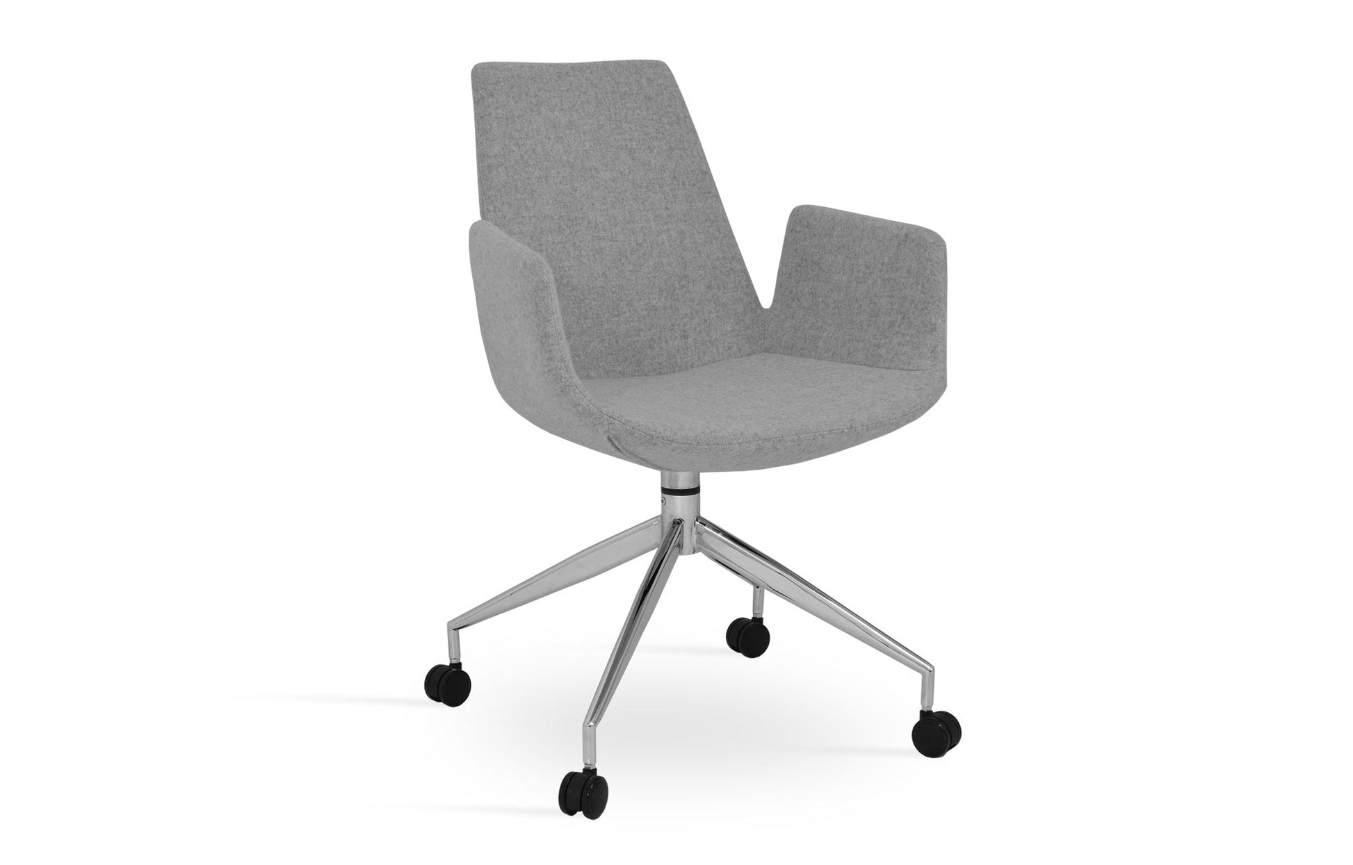 Eiffel Arm Spider Swivel Chair with Casters