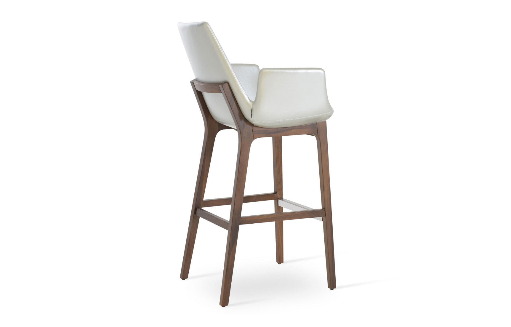 Eiffel Arm Wood Counter Stool