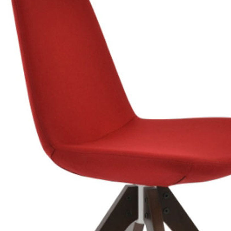 Eiffel Pyramid Swivel Dining Chair-Fabric