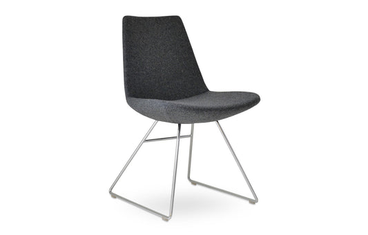 Eiffel Wire Dining Chair-Fabric