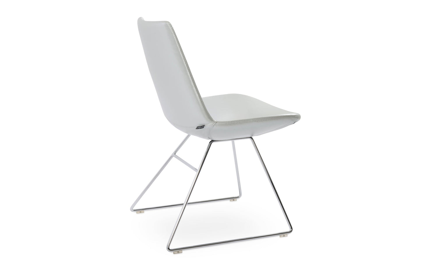 Eiffel Wire Dining Chair-Leather