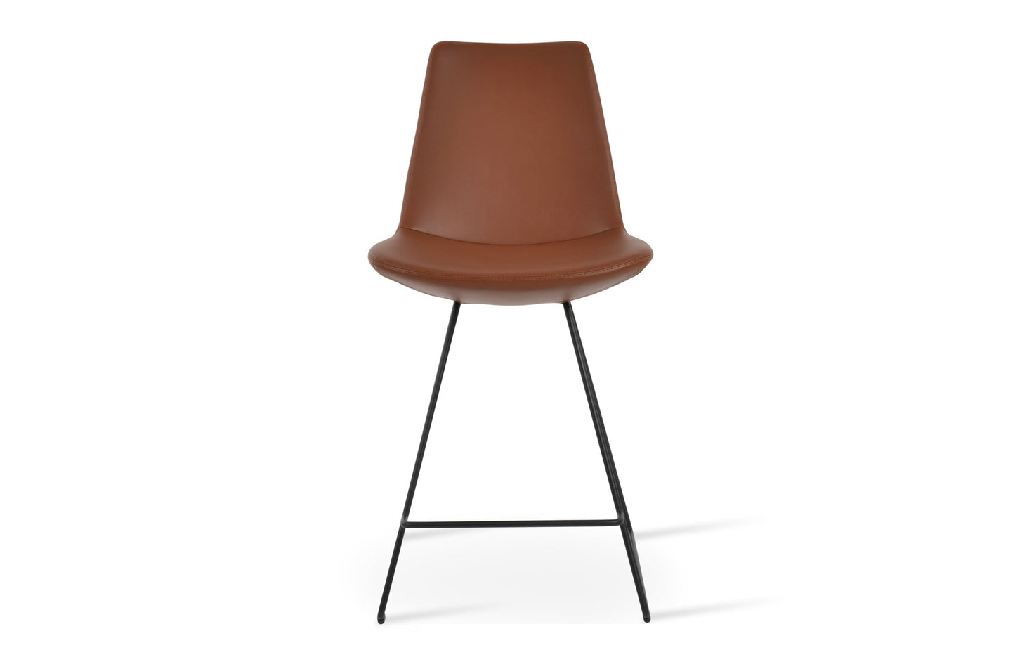 Eiffel Wire Counter Stool-Leather