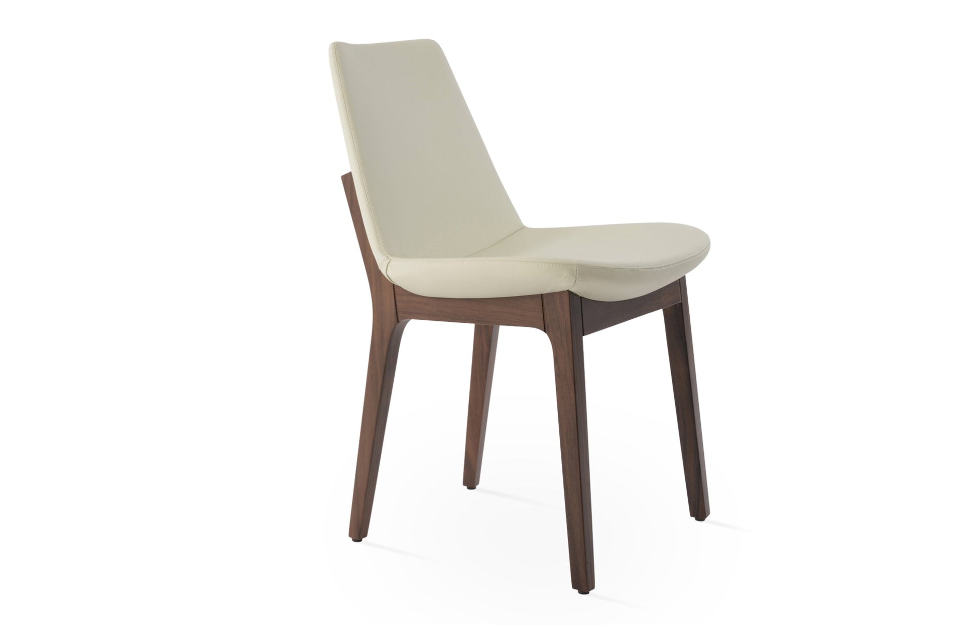 Eiffel Wood Dining Chair - Leather