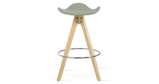 Falcon Pyramid Swivel Wood Stool