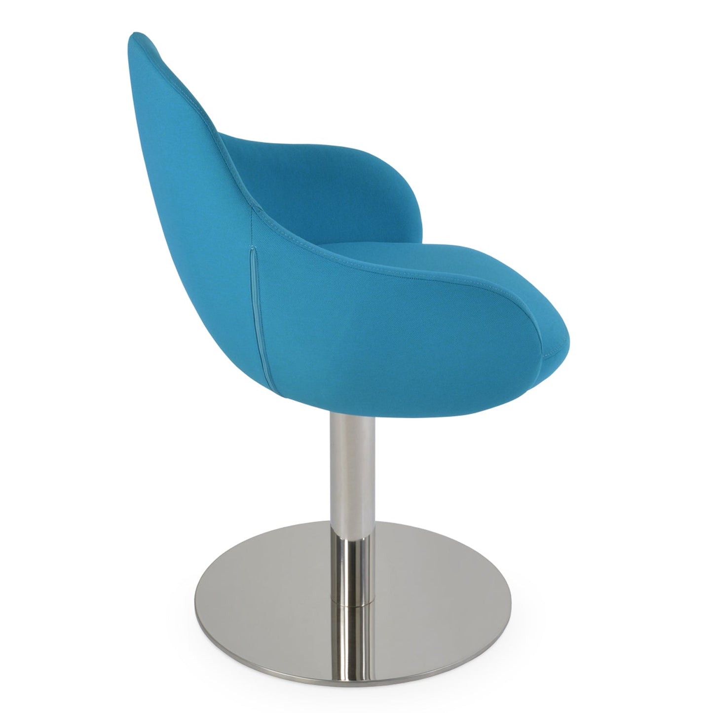 Gazel Arm Round Swivel Chair