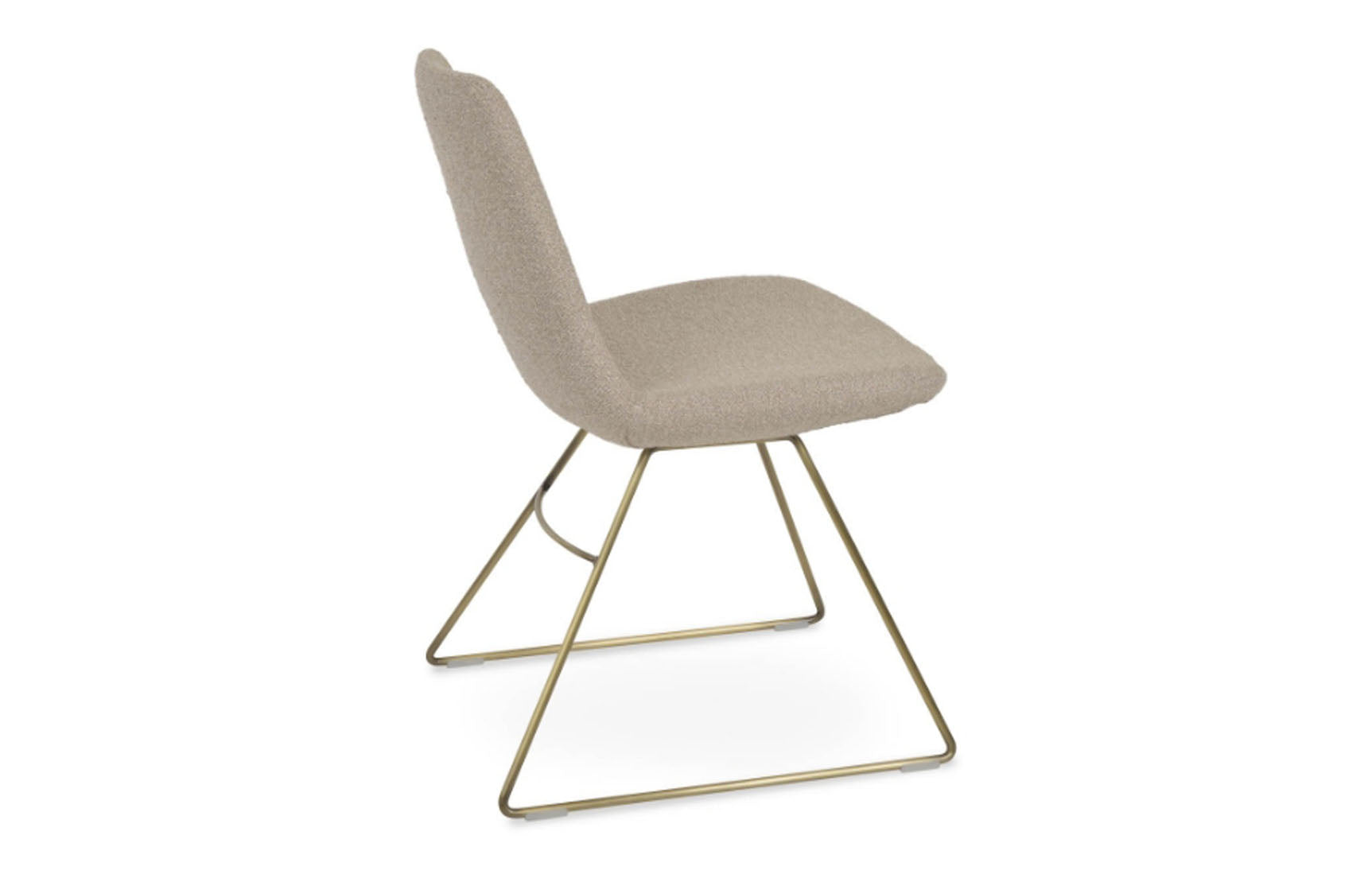 Eiffel Wire Dining Chair-Fabric