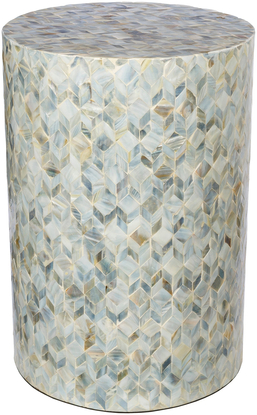 Surya Iridescent Round End Table