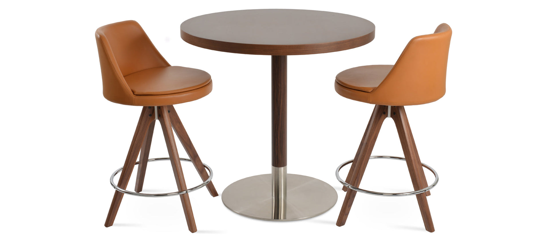 Martini Pyramid Swivel Stool