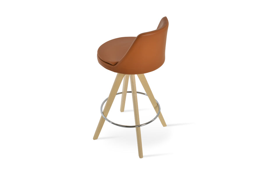 Martini Pyramid Swivel Stool