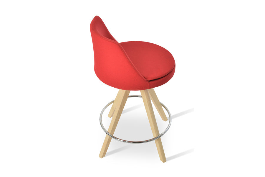 Martini Pyramid Swivel Stool