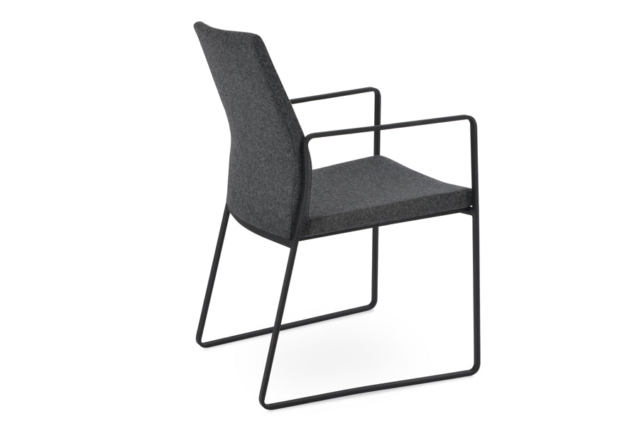 Pasha Arm Sled Dining Chair