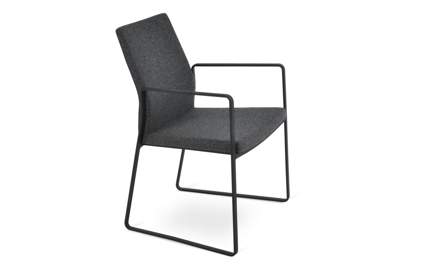 Pasha Arm Sled Dining Chair