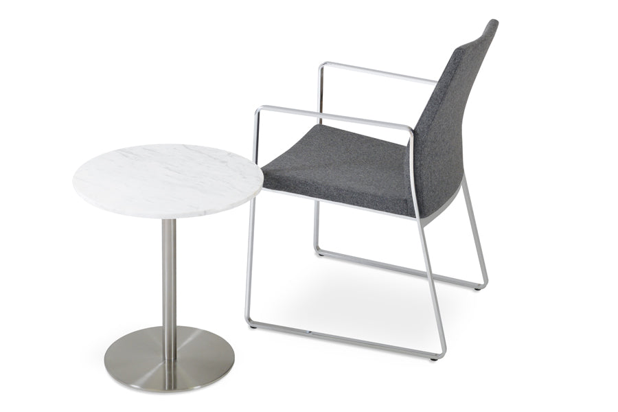 Pasha Arm Sled Dining Chair