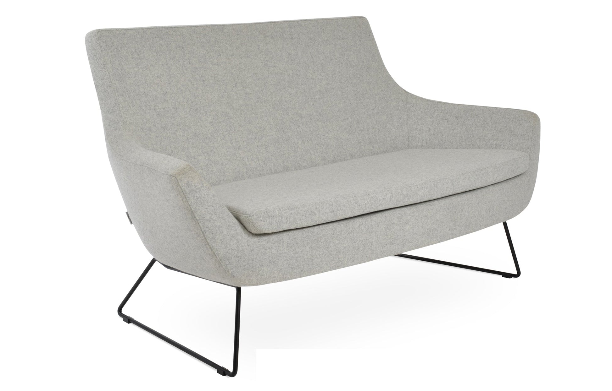 Rebecca Two Seater Wire Sled Sofa