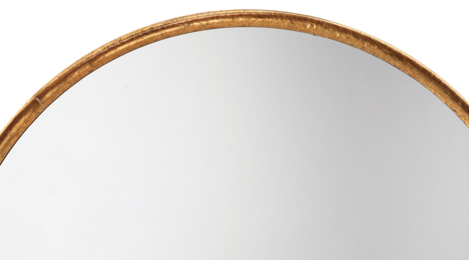 Refined Round Mirror Gold Leaf