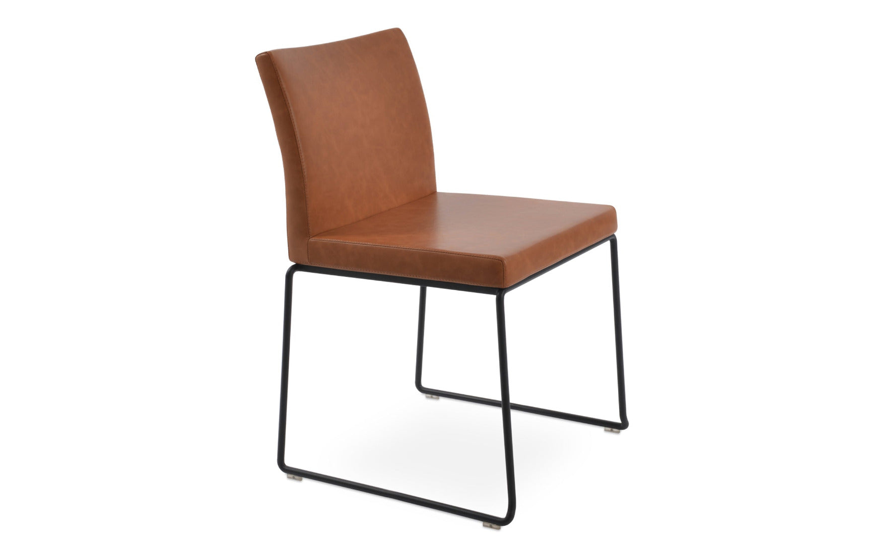 Aria Stackable Dining Chair-Leather