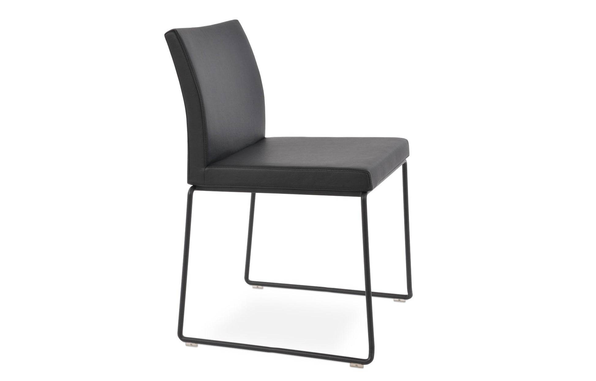 Aria Stackable Dining Chair-Leather