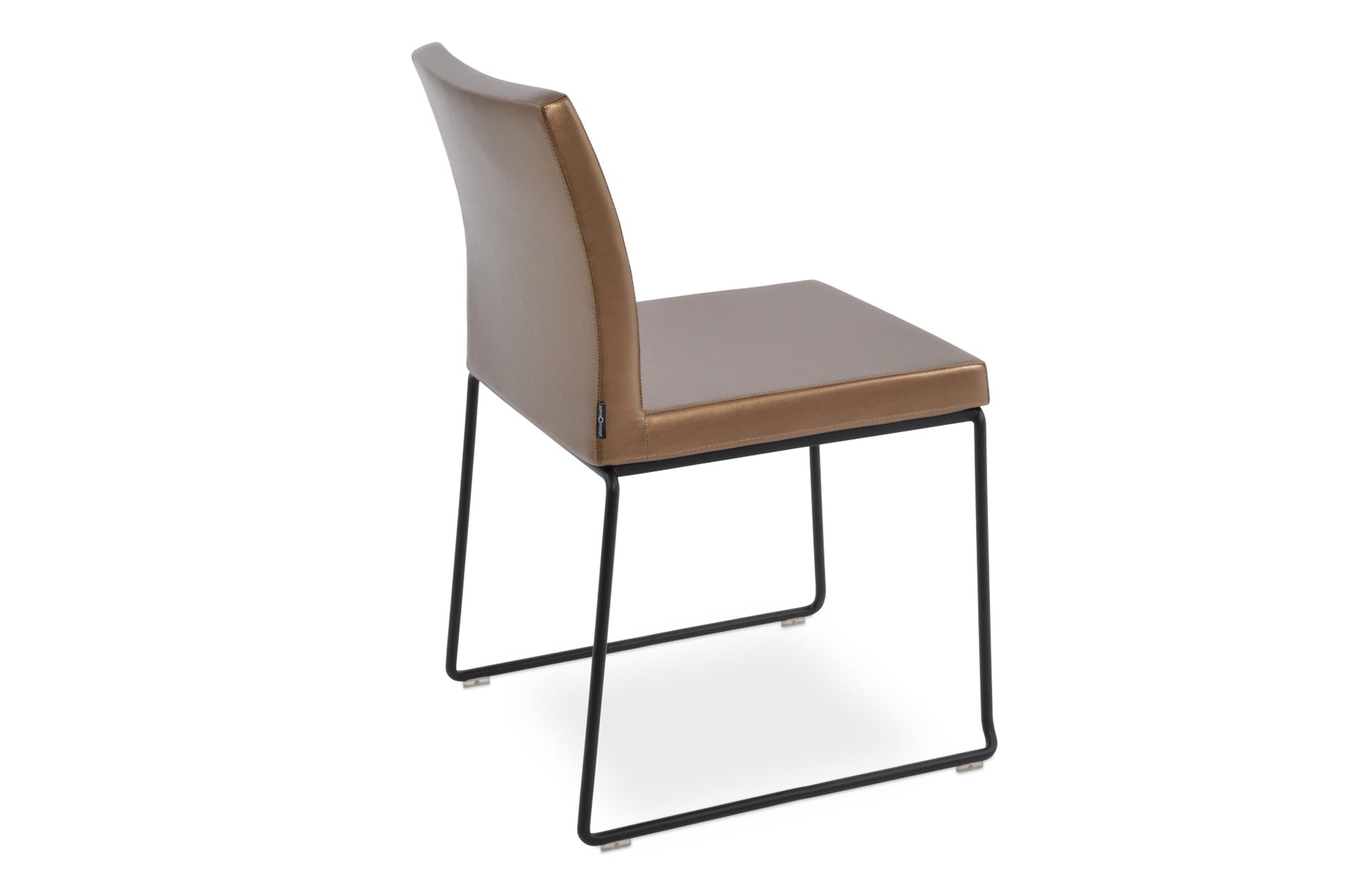 Aria Stackable Dining Chair-Leather